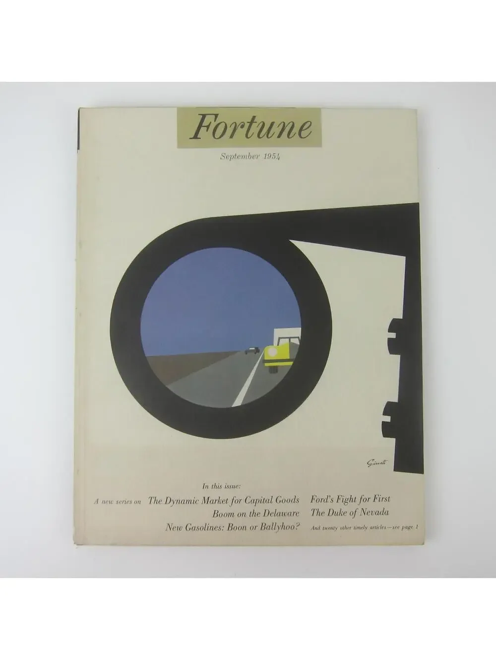 Vintage FORTUNE Magazine September 1954 Ford, Delaware River, General Foods